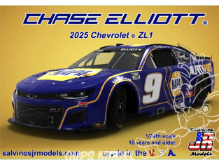 JR Models maquette voiture HMC2025CEP Chase Elliott 2025 Primary NAPA 1/25