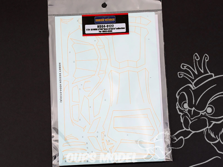 HOBBY DESIGN Decal 04-0122 Décalques LB largeLP700 lignes d’éclatement pour HD03-0360 1/24 HOBBY DESIGN Decal 04-0122 Décalques LB largeLP700 lignes d’éclatement pour HD03-0360 1/24