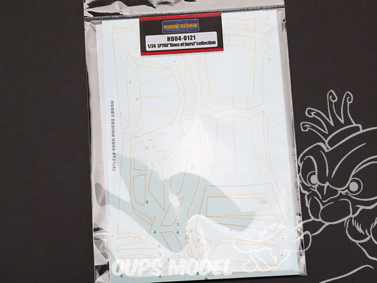 HOBBY DESIGN Decal 04-0121 Décalques LP700 lignes d’éclatement 1/24 HOBBY DESIGN Decal 04-0121 Décalques LP700 lignes d’éclatement 1/24