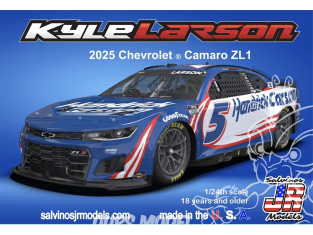JR Models maquette voiture HMC2025KLP Kyle Larson 2025 Chevrolet HendrickCars.com Primary Scheme 1/24