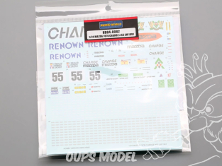 Hobby Design accessoire voiture HD04-0082 Décalcomanies Mazda 787B Charge 55 Le Mans 1991 1/24
