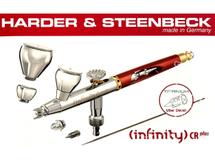 Harder & Steenbeck AEROGRAPHE 122233 INFINITY CRplus 2024 CRplus 2in1 0,25mm + 0,44mm Titanium