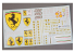 Hobby Design accessoire voiture HD04-0188 Décalcomanies Logos Ferrari (B) 1/24