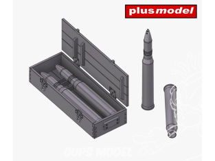 Plus Model Diorama DP3056 Munitions 75 mm pour Panther 1/35