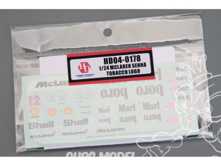 Hobby Design accessoire voiture HD04-0178 Décalcomanies logos Marlboro McLaren Senna Tamiya 1/24