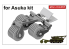 Plus Model 598 Exploseur de mines T1E1 US Sherman Kit Asuka 1/35