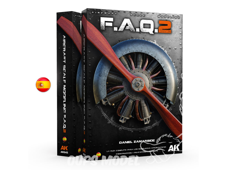 Ak Interactive livre AK645 F.A.Q. 2 AIRCRAFT SCALE MODELING por DANIEL ZAMARBIDE en Espagnol