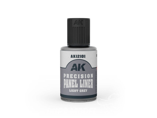 AK interactive AK12101 PRECISION PANEL LINER GRIS CLAIR