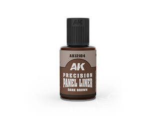 AK interactive AK12104 PRECISION PANEL LINER Brun foncé