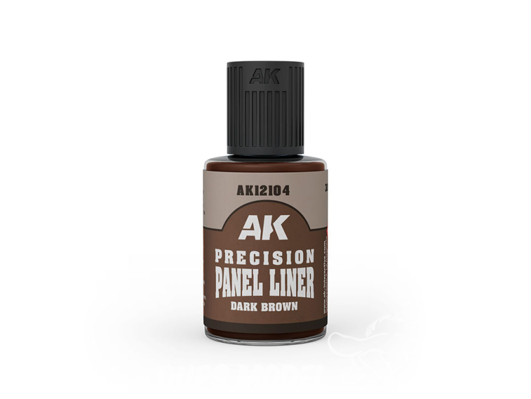 AK interactive AK12104 PRECISION PANEL LINER Brun foncé