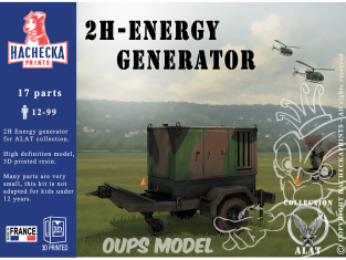 Hachecka Prints maquette militaire HKP-04-01-35 Groupe électrogène 2H-ENERGY 1/35