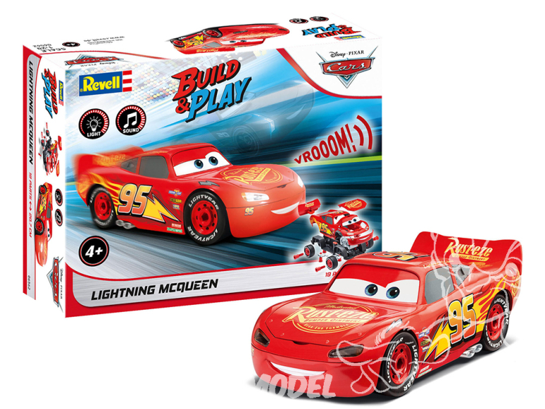 REVELL maquette enfant 06562 Lightning McQueen Disney avec lumiere et son 1/20