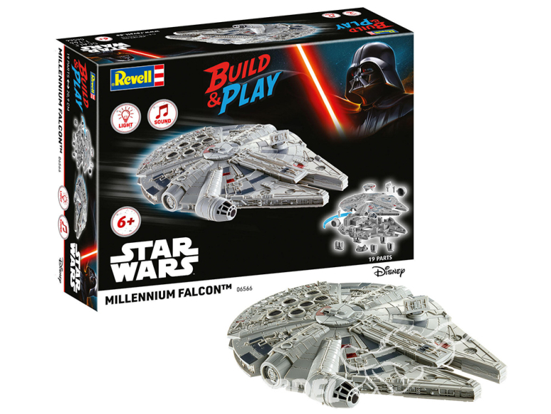 Revell maquette Star Wars 06566 Faucon Millénium Lumière Son Build et Play 1/164