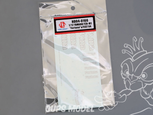 Hobby Design accessoire moto HD04-0166 Décalcomanies Yamaha YZR-M1 "Fortuna" & Test 2004 Tamiya 1/12