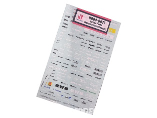 Hobby Design accessoire voiture HD04-0077 Décalcomanies options pour voitures (5) 1/24