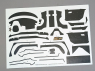 Hobby Design accessoire voiture HD04-0192 Décalcomanies carbone Audi R8 LMG GT3 Meng 1/24
