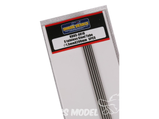HOBBY DESIGN 05-0018 Tube inox 1,5mm x 200mm x5