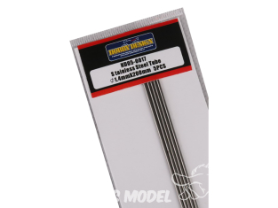 HOBBY DESIGN 05-0017 Tube inox 1,4mm x 200mm x5