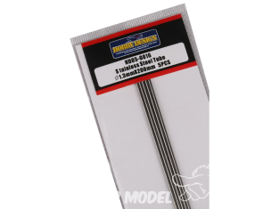 HOBBY DESIGN 05-0016 Tube inox 1,3mm x 200mm x5