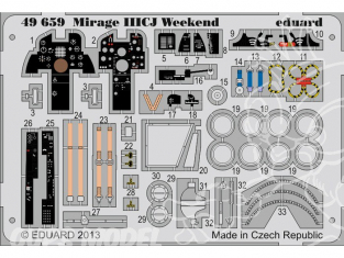 EDUARD photodecoupe avion 49659 Mirage IIICJ Weekend 1/48