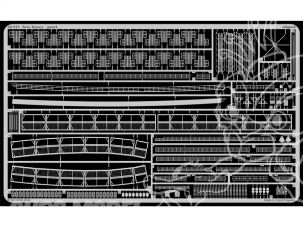 Eduard photodecoupe bateau 53011 New Jersey 1/350
