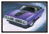 AMT maquette voiture 1442 Dodge Hemi Charger R/T 1971 1/25