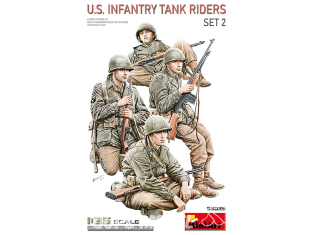Mini Art maquette militaire 53035 U.S. INFANTRY TANK RIDERS. SET 2 1/35