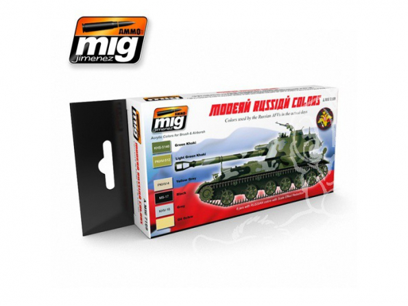 MIG set peinture maquette 7109 set de camouflage Russe couleurs modernes