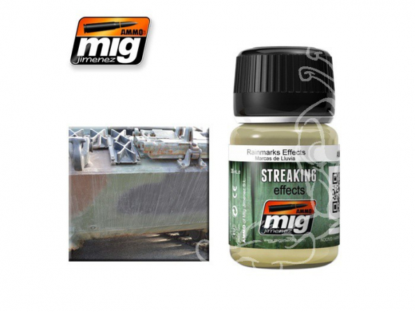 MIG vieillissement maquette 1208 STREAKING Effet marques de pluie (35ml) AK-074