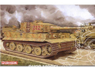 DRAGON maquette militaire 6947 Pz.Kpfw.VI Ausf.E Tiger I Production tardive avec Zimmerit Normandie 1944 1.35