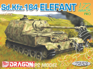 dragon maquette militaire 7253 Sd.Kfz. 184 Elefant 1/72