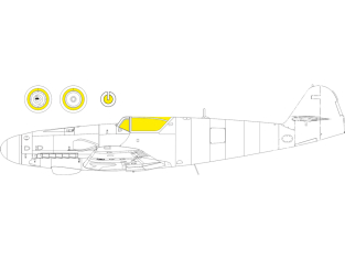 Eduard Express Mask JX339 Messerschmitt Bf 109K-4 Kotare 1/32