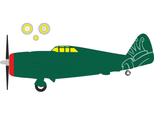 Eduard Express Mask EX1143 P-47D Razorback Mini Art 1/48