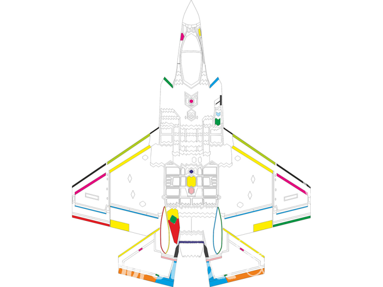 Eduard Express Mask CX698 F-35C RAM Coating Tamiya 1/72