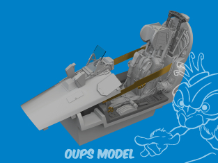 Eduard kit d'amelioration avion brassin Print 6481145 Cockpit Jaguar GR.1 Airfix 1/48