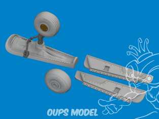 Eduard kit d'amelioration avion brassin Print 6481143 Compartiment de roue de queue P-40N Eduard 1/48