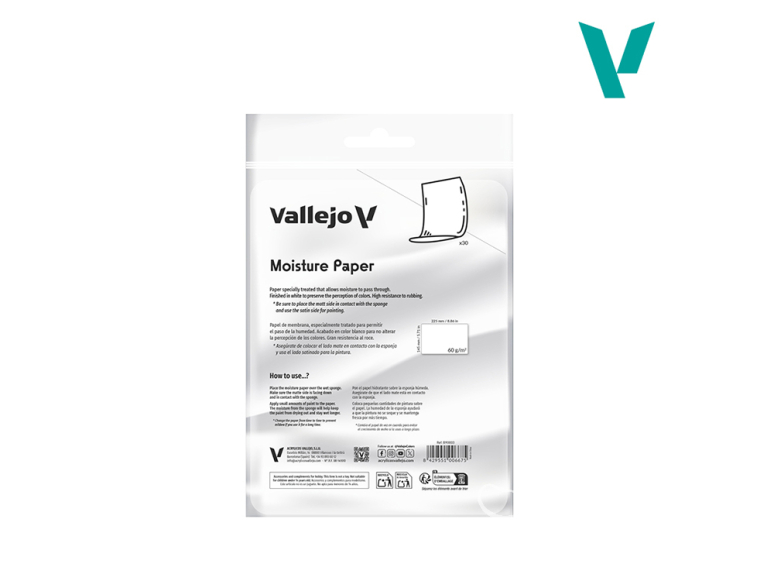 Vallejo accessoire peinture B90003 Papier humide
