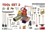 Mini Art maquette militaire 35671 JEU D&#039;OUTILS Set 2 1/35