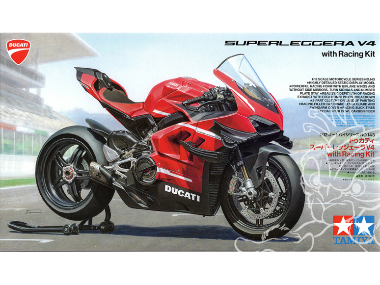 tamiya maquette moto 14143 Ducati Superleggera V4+racing kit 1/12
