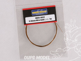 Hobby Design amélioration HD05-0032 Fil électrique or 0,38mm 1m 1/24