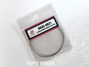 Hobby Design amélioration HD05-0021 Fil électrique argent 0,38mm 1m 1/24