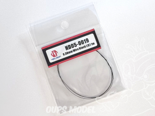Hobby Design amélioration HD05-0019 Fil électrique noir 0,38mm 1m