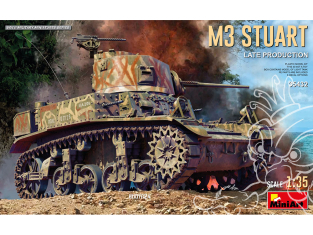 Mini Art maquette militaire 35432 M3 STUART FIN DE PRODUCTION 1/35