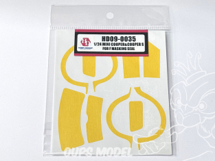 Hobby Design accessoire voiture HD09-0035 Masques Mini Cooper & Cooper S Fujimi 1/24