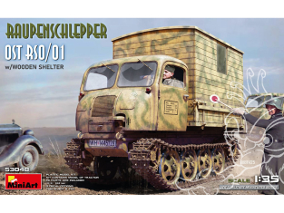 Mini Art maquette militaire 53048 Tracteur à chenilles East RSO/01 avec abri en bois 1/35