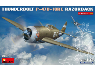Mini Art maquette avion 48030 P-47D-10RE THUNDERBOLT. ADVANCED KIT 1/48