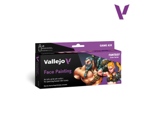 Vallejo Peinture Acrylique Squidmar 72204 Coffret de peinture Peinture faciale 8x18ml