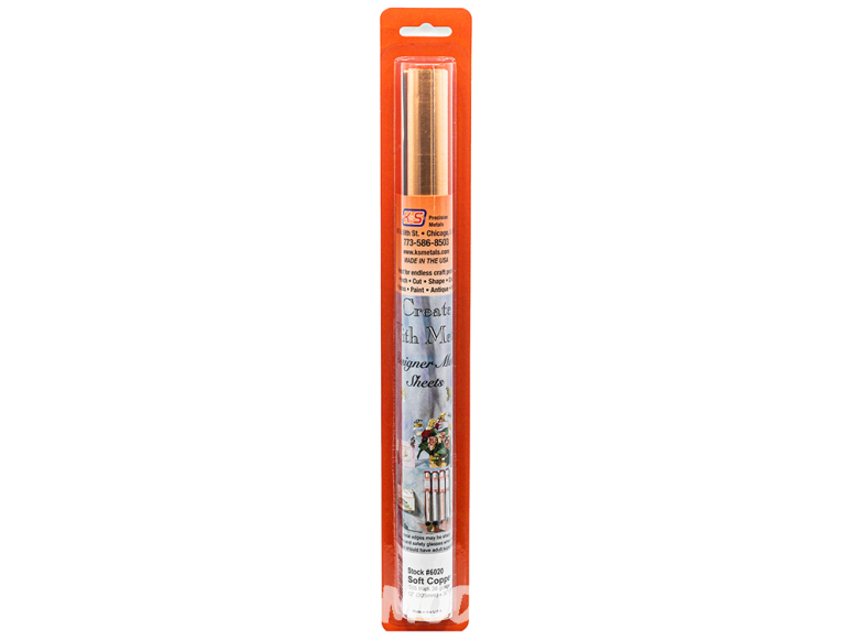 K&S 6020 Métal doux et pliable feuille Cuivre .005 de calibre 36 mesure U.S. 1 piéce