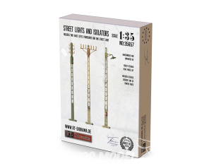 RT-Diorama 35657 Ensemble de lampadaires et d'isolateurs 1/35