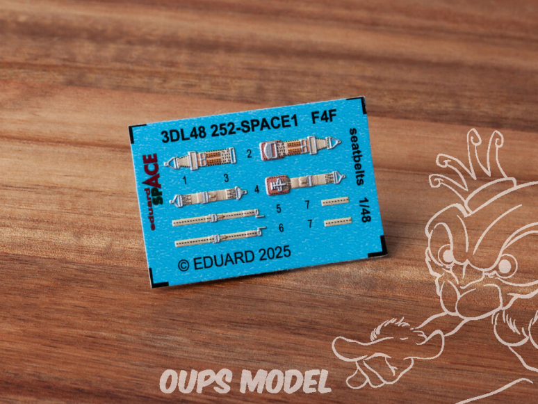 Eduard Space décalques 3D 3DL48252 Harnais F4F Eduard 1/48